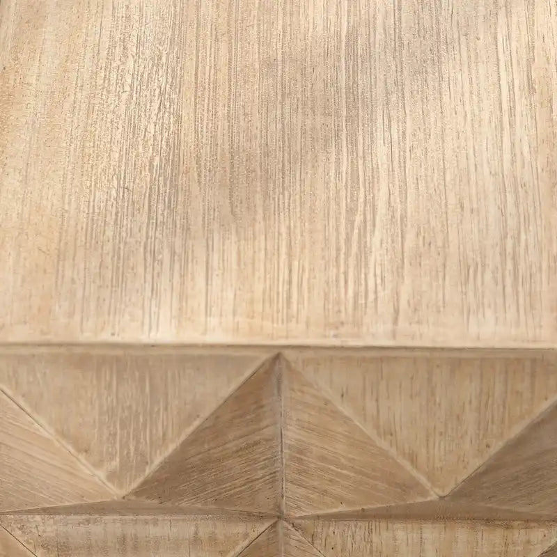 Table basse rétro de 23,62 cm de hauteur, motif en relief tridimensionnel, style mobilier rétro