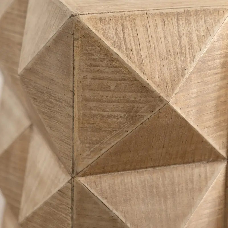 Table basse rétro de 23,62 cm de hauteur, motif en relief tridimensionnel, style mobilier rétro