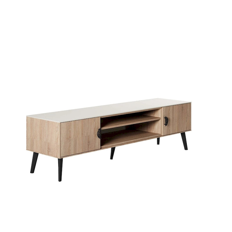 Meuble TV Manhattan Comfort Haley 70.9 de style moderne du milieu du siècle