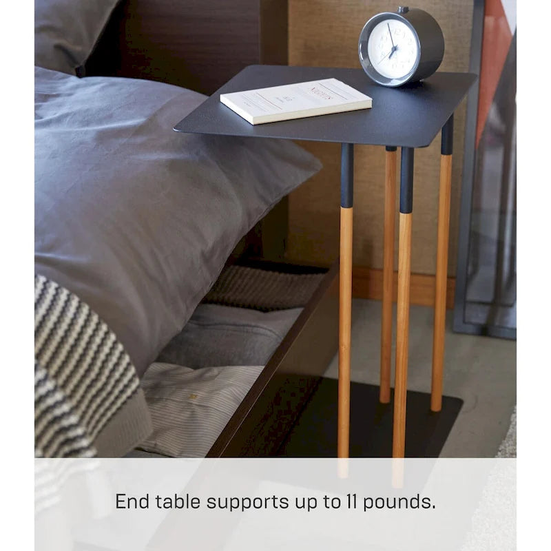 Table d'appoint Yamazaki Home C, acier, supporte 5 kg - L 35 cm x l 35 cm x H 55 cm