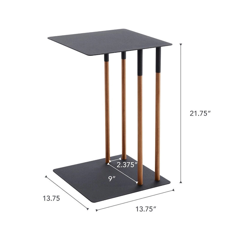 Table d'appoint Yamazaki Home C, acier, supporte 5 kg - L 35 cm x l 35 cm x H 55 cm