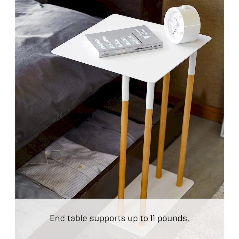 Table d'appoint Yamazaki Home C, acier, supporte 5 kg - L 35 cm x l 35 cm x H 55 cm