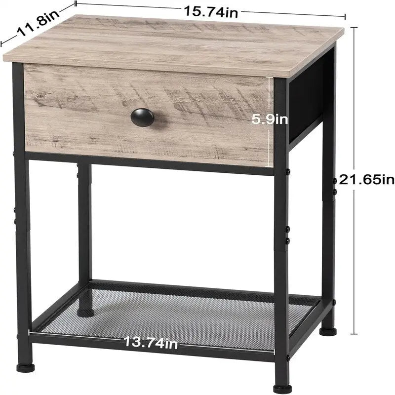 Petites tables de chevet pour chambre à coucher - 40 cm (P) x 30 cm (L) x 55 cm (H)