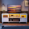 Meuble TV avec éclairage LED intégré - 152 cm (L) x 57 cm (H) x 41 cm (P)