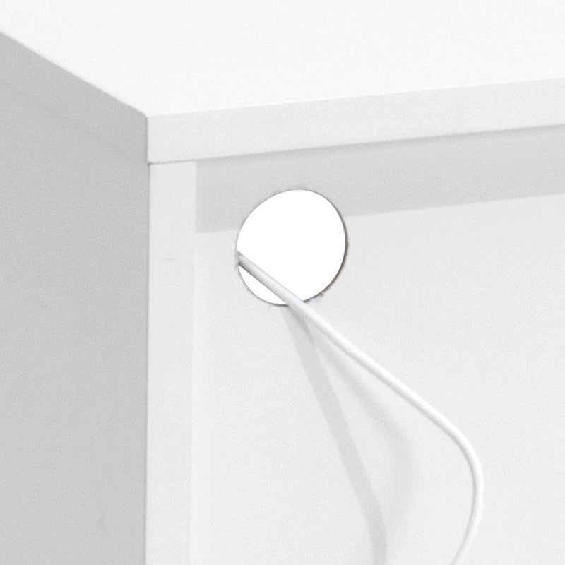 Meuble TV avec éclairage LED intégré - 152 cm (L) x 57 cm (H) x 41 cm (P)