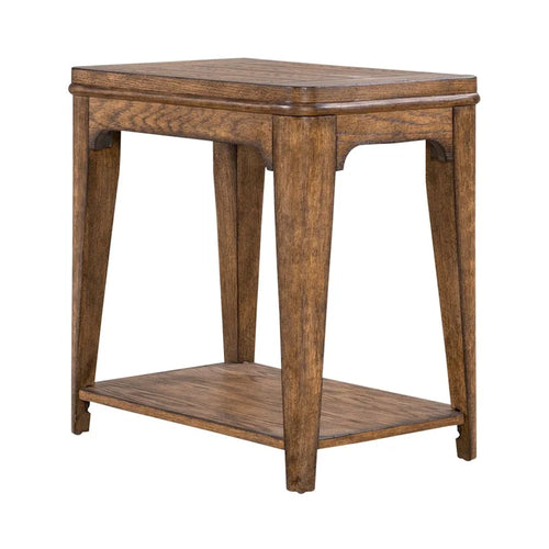Table d'appoint Ashford Sienna Brown avec bois de chêne