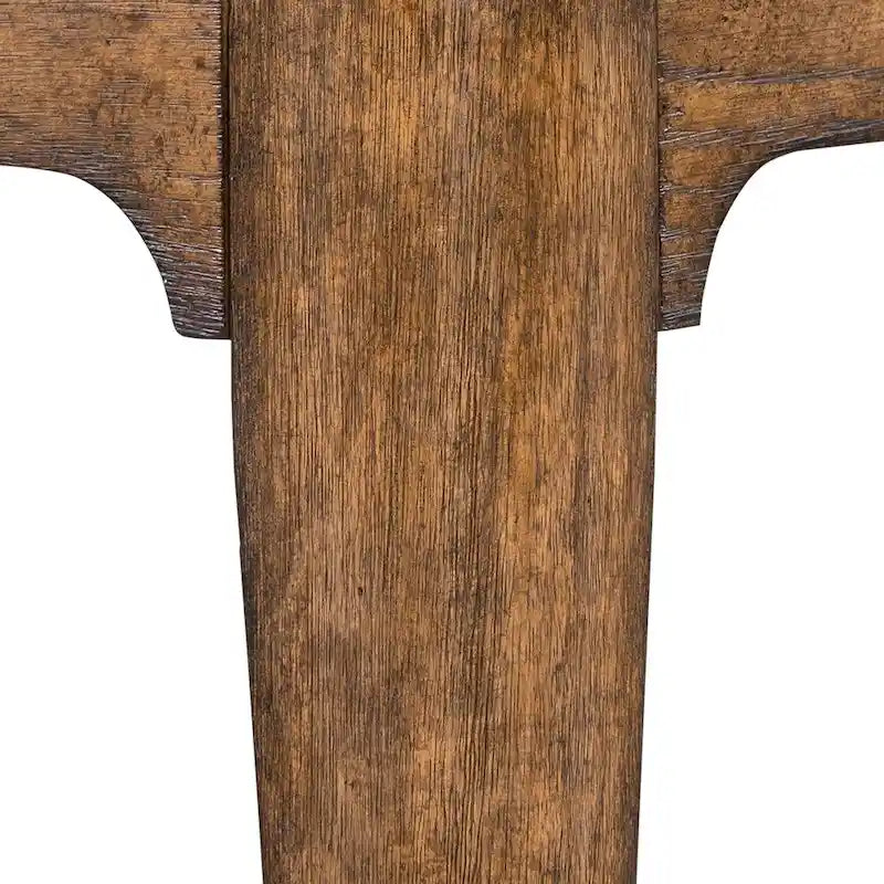 Table d'appoint Ashford Sienna Brown avec bois de chêne