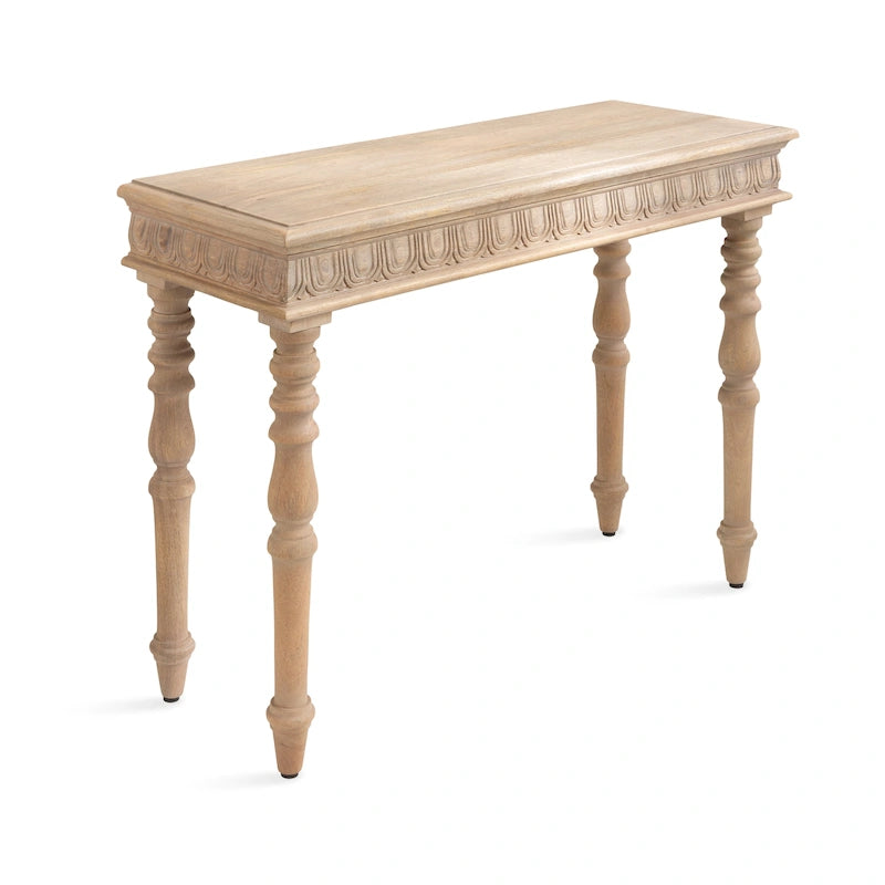 Console en bois sculpté Kate and Laurel Patresa - 36 x 14 x 30