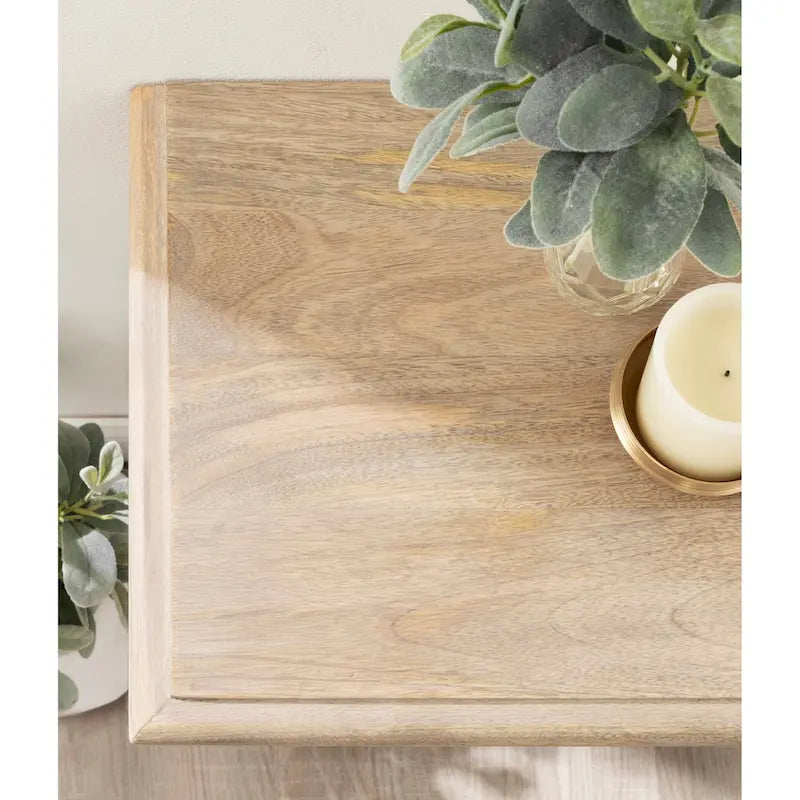 Console en bois sculpté Kate and Laurel Patresa - 36 x 14 x 30