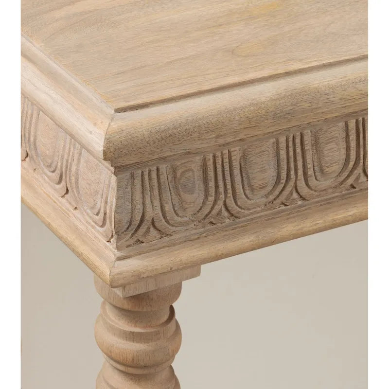 Console en bois sculpté Kate and Laurel Patresa - 36 x 14 x 30