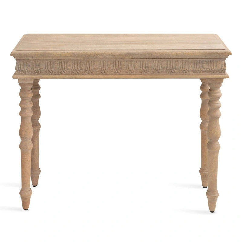 Console en bois sculpté Kate and Laurel Patresa - 36 x 14 x 30