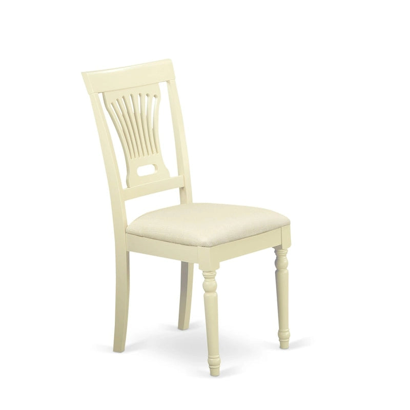 Ensemble de table de cuisine 3 pièces East West Furniture : une table ronde et 2 chaises de salle à manger, coloris Buttermilk et Cerisier (options d’assise)