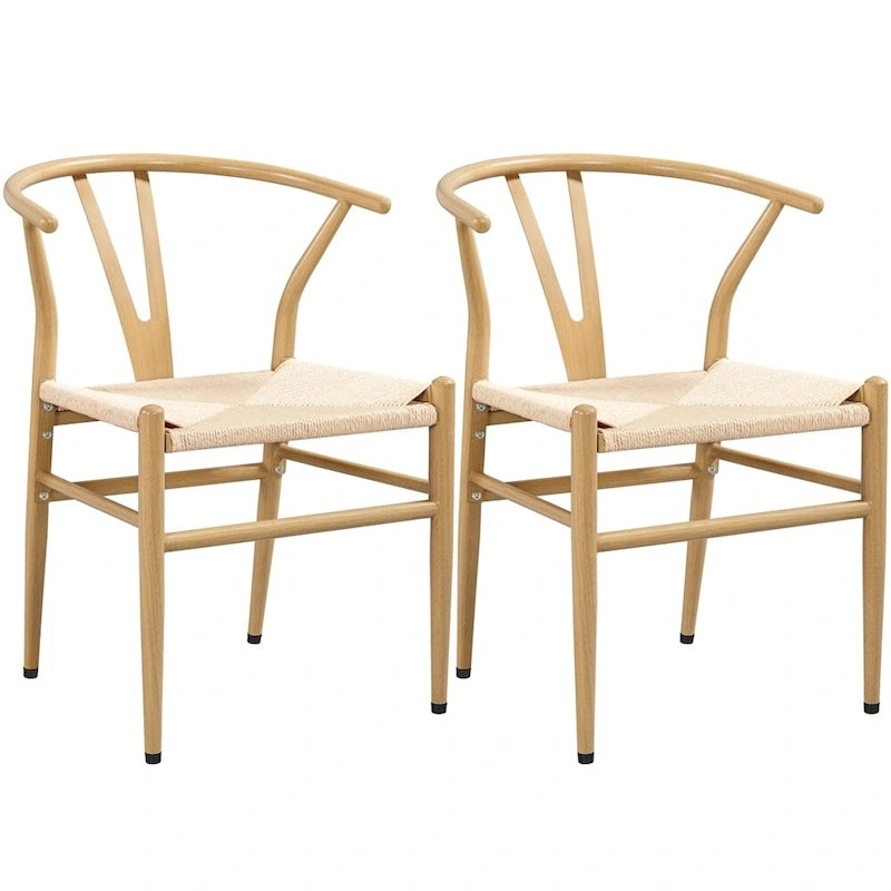 Chaise de salle à manger Yaheetech moderne en forme de Y avec structure en métal massif