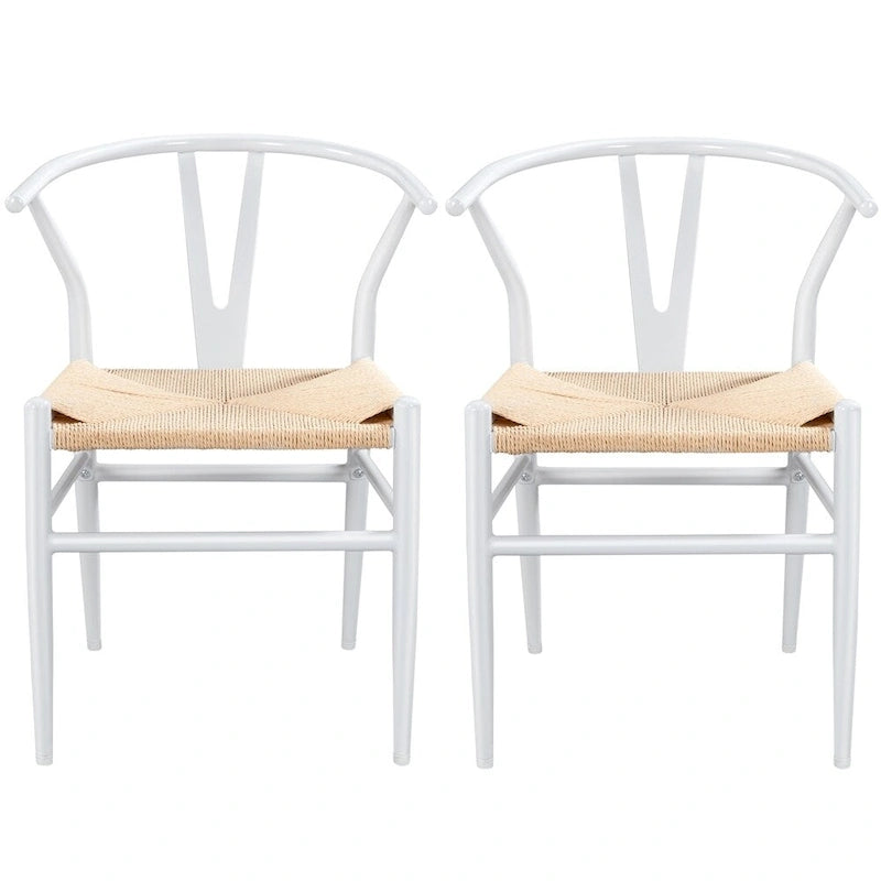 Chaise de salle à manger Yaheetech moderne en forme de Y avec structure en métal massif