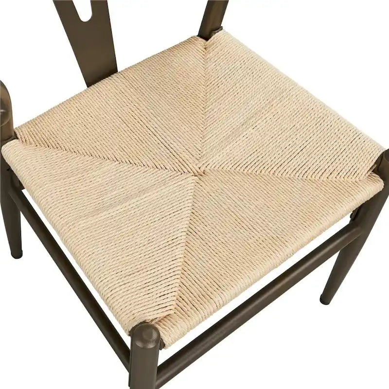 Chaise de salle à manger Yaheetech moderne en forme de Y avec structure en métal massif