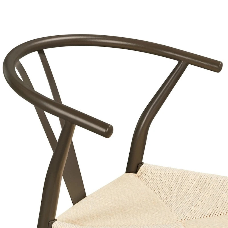 Chaise de salle à manger Yaheetech moderne en forme de Y avec structure en métal massif