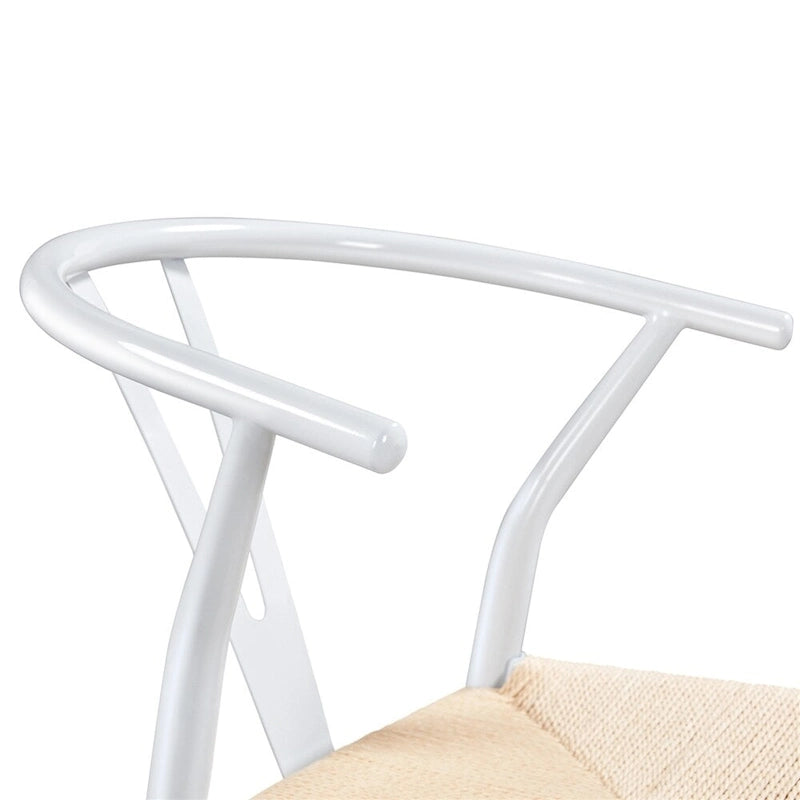 Chaise de salle à manger Yaheetech moderne en forme de Y avec structure en métal massif