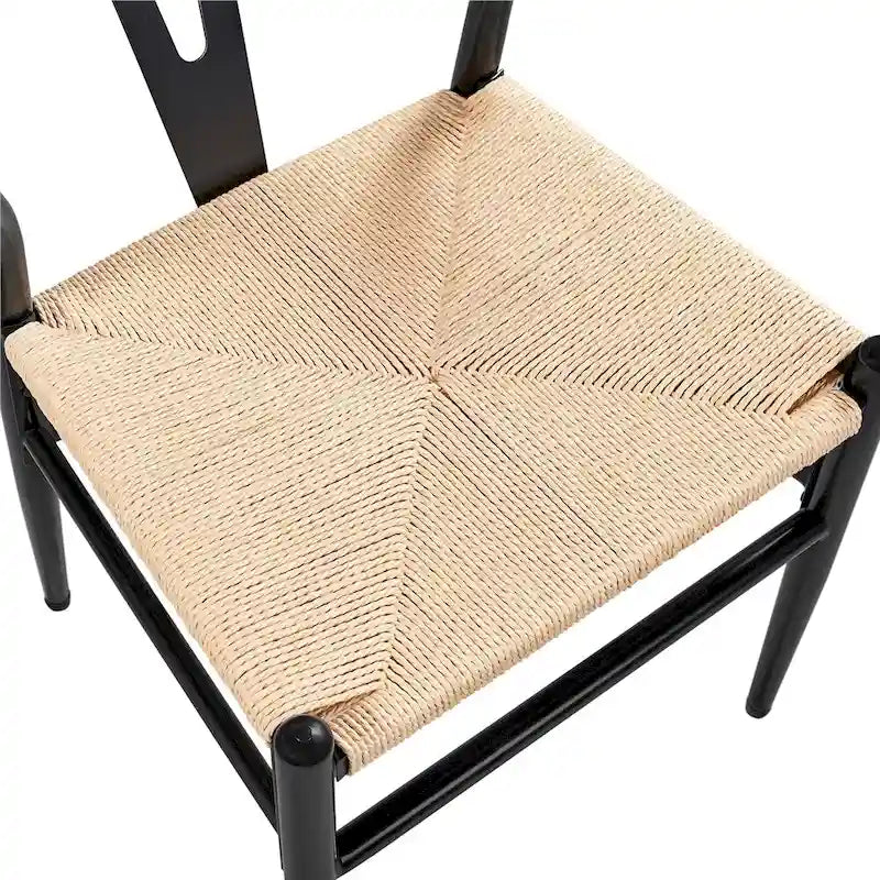 Chaise de salle à manger Yaheetech moderne en forme de Y avec structure en métal massif