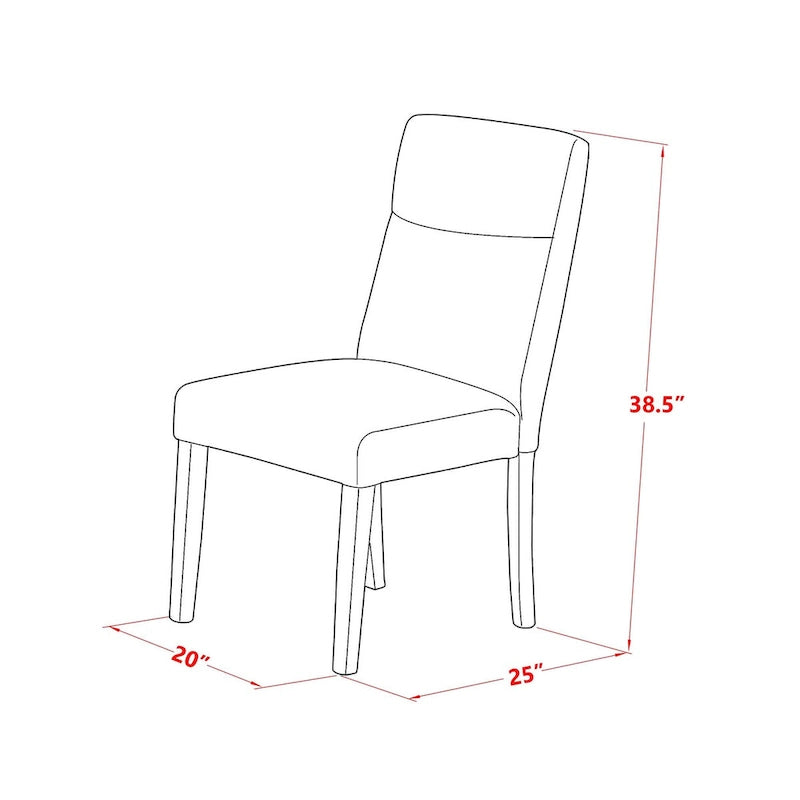 Ensemble de table East West Furniture comprenant une table de salle à manger rectangulaire avec abattant et des chaises (composition au choix)