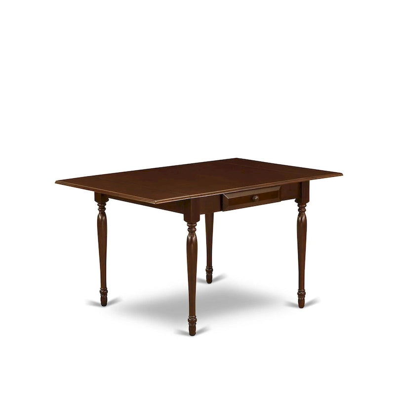 Ensemble de salle à manger East West Furniture comprenant une table rectangulaire à abattants et des chaises (options de finition).