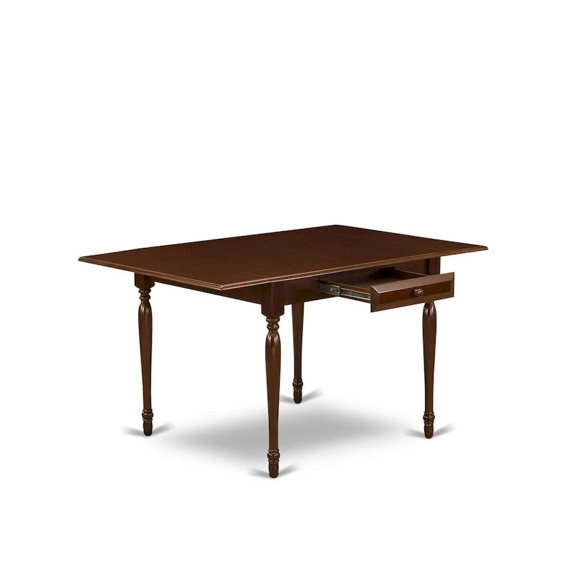 Ensemble de salle à manger East West Furniture comprenant une table rectangulaire à abattants et des chaises (options de finition).