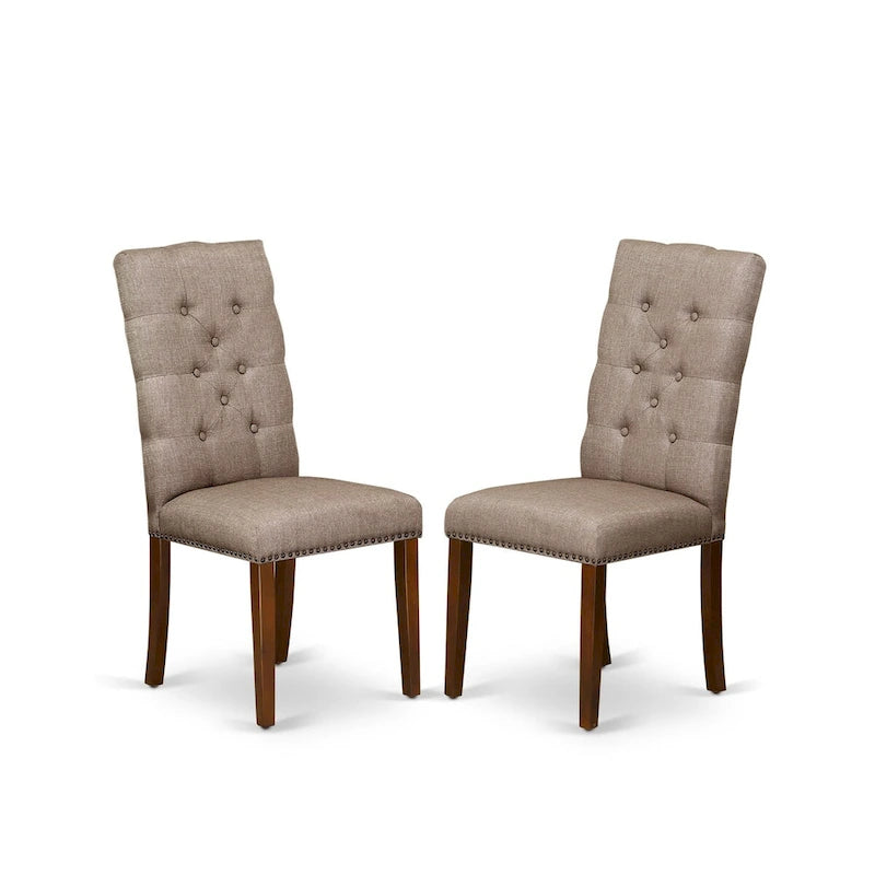 Ensemble de salle à manger East West Furniture comprenant une table rectangulaire à abattants et des chaises (options de finition).