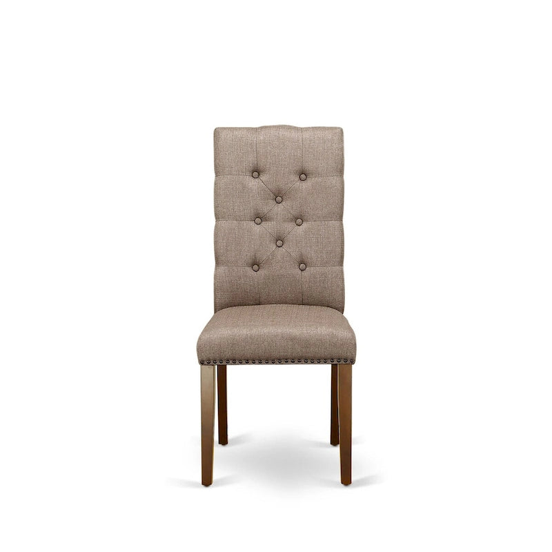 Ensemble de salle à manger East West Furniture comprenant une table rectangulaire à abattants et des chaises (options de finition).