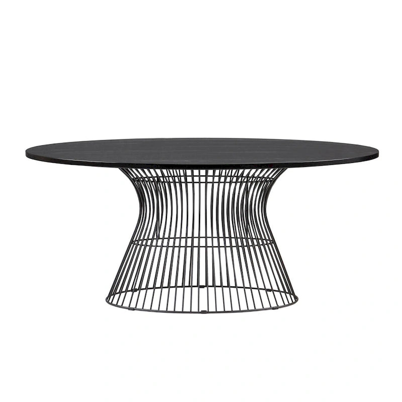 Table de salle à manger ovale en bronze Mercer d'INK+IVY