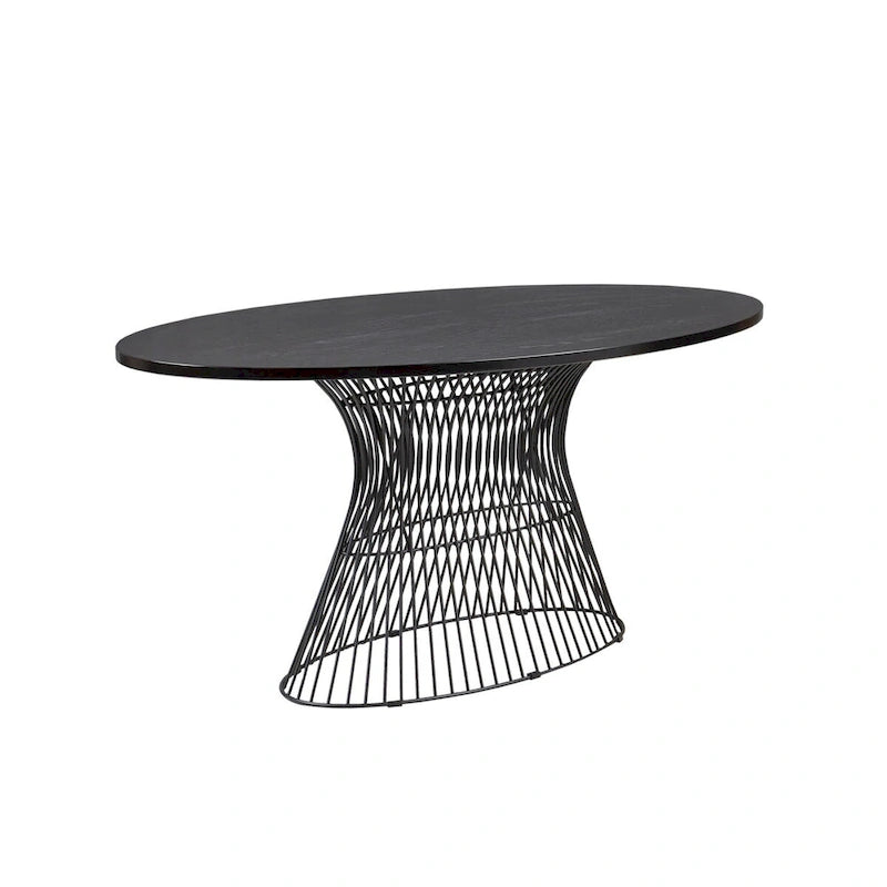 Table de salle à manger ovale en bronze Mercer d'INK+IVY