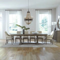 Westfield Havana Brown 7 Piece Trestle Table Set