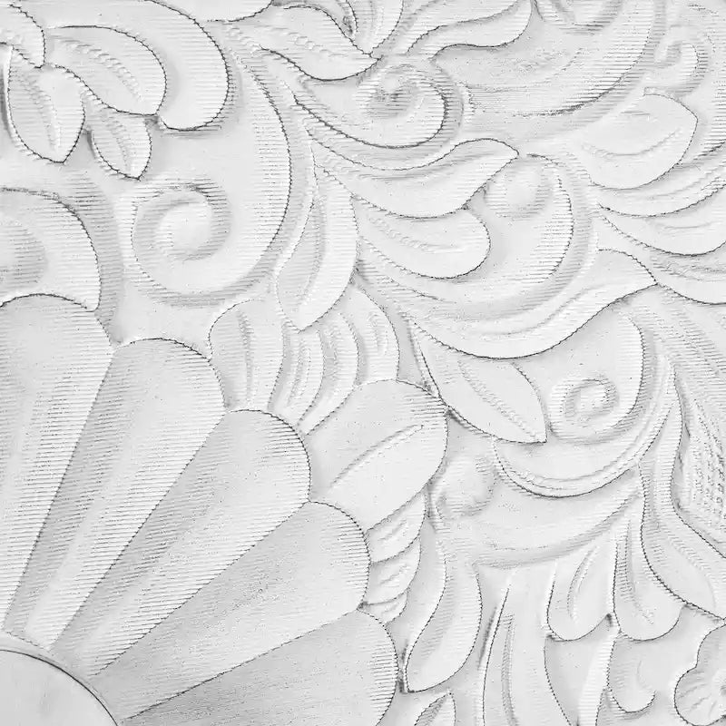 Armoire de rangement à porte sculptée et symétrique