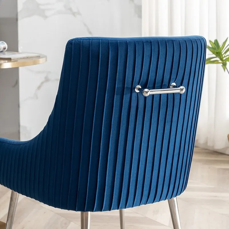 Ensemble de 8 chaises de salle à manger SEYNAR en velours glamour moderne, chaise de coiffeuse capitonnée pour salon (table non incluse)
