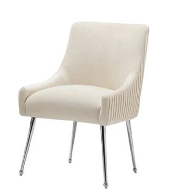 Ensemble de 8 chaises de salle à manger SEYNAR en velours glamour moderne, chaise de coiffeuse capitonnée pour salon (table non incluse)