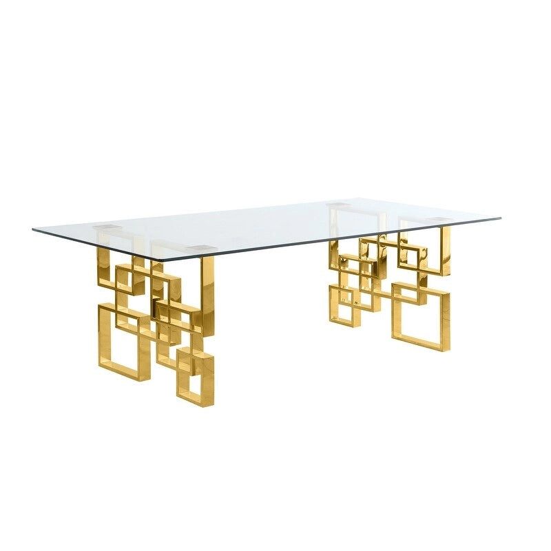Ensemble de salle à manger Best Quality Furniture D223/4-SC320-7 avec 95 verres de 15 mm