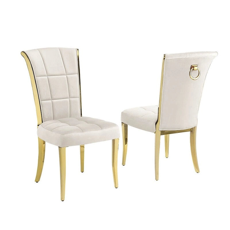 Ensemble de salle à manger Best Quality Furniture D223/4-SC320-7 avec 95 verres de 15 mm