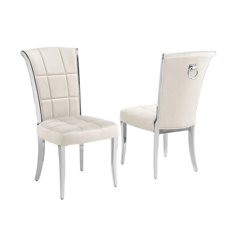 Ensemble de salle à manger Best Quality Furniture D223/4-SC320-7 avec 95 verres de 15 mm