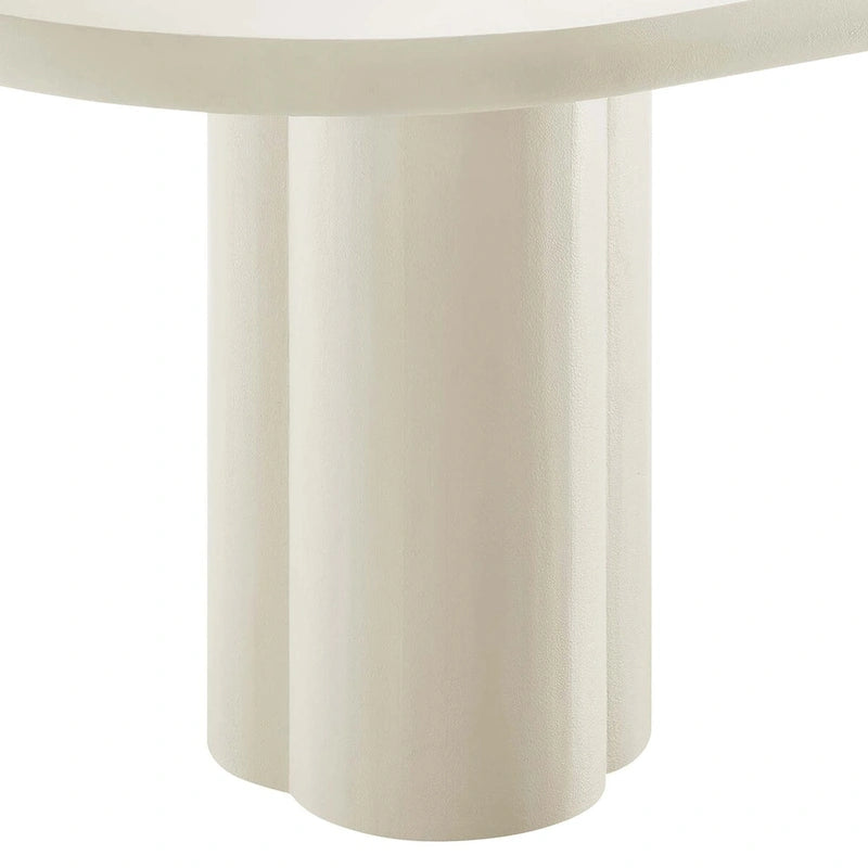 Table de salle à manger ovale en béton Caspian 72