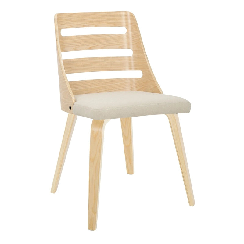 Chaise de salle à manger/d'appoint Carson Carrington Oglala avec pieds en bois courbé (lot de 2)