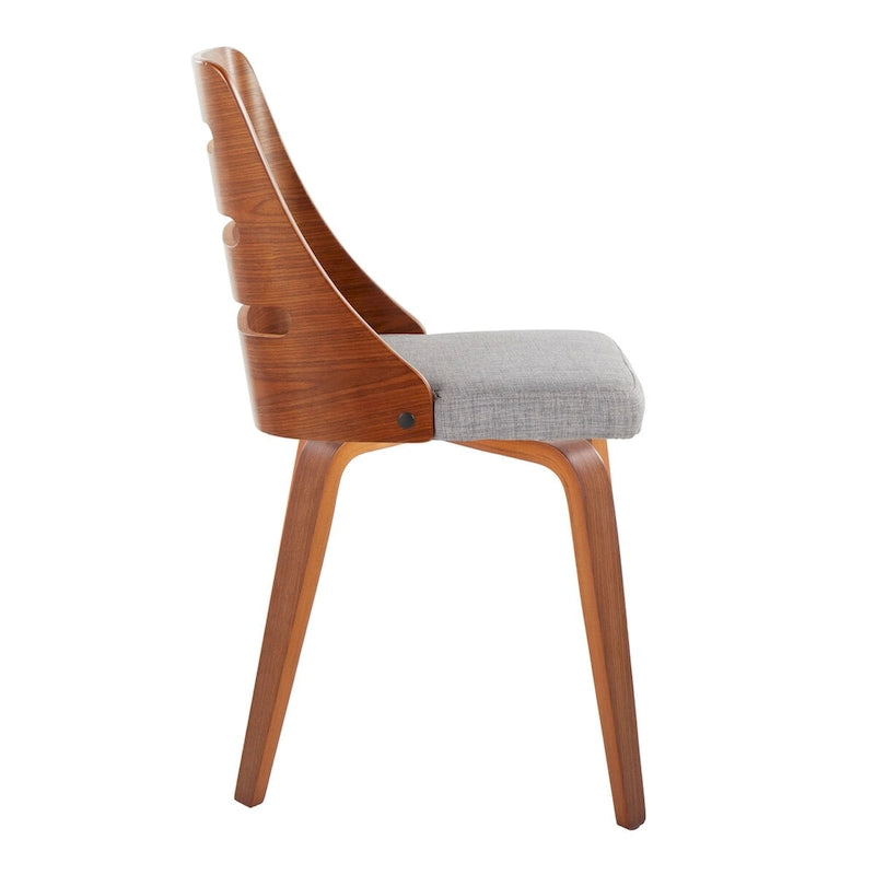 Chaise de salle à manger/d'appoint Carson Carrington Oglala avec pieds en bois courbé (lot de 2)