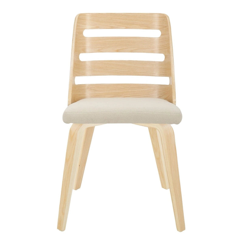 Chaise de salle à manger/d'appoint Carson Carrington Oglala avec pieds en bois courbé (lot de 2)