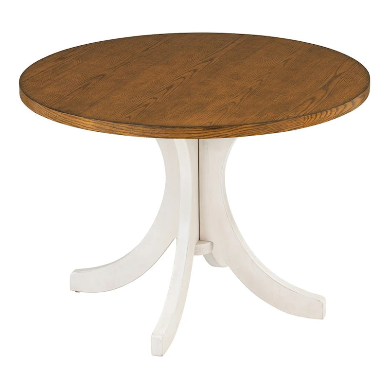 Table de salle à manger ronde en bois massif
