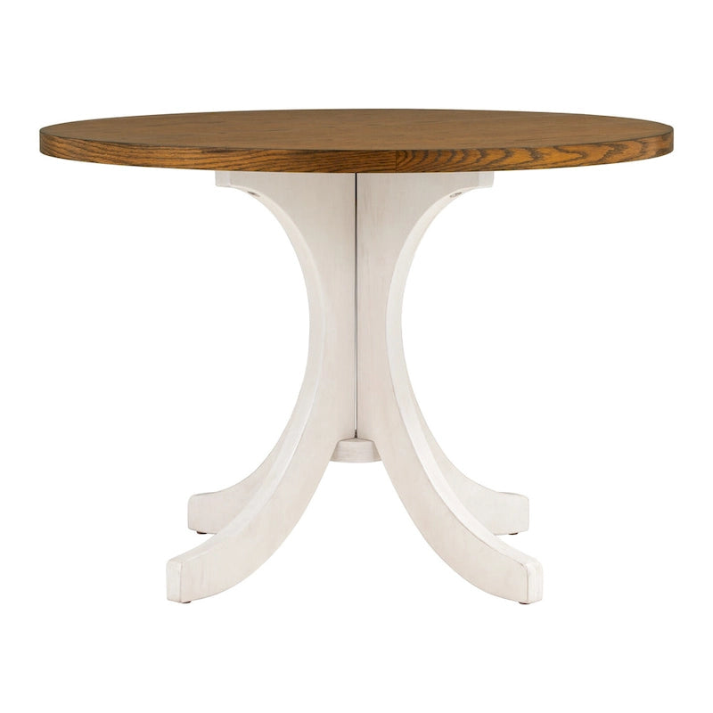 Table de salle à manger ronde en bois massif