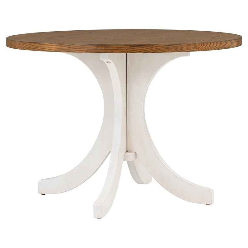 Table de salle à manger ronde en bois massif