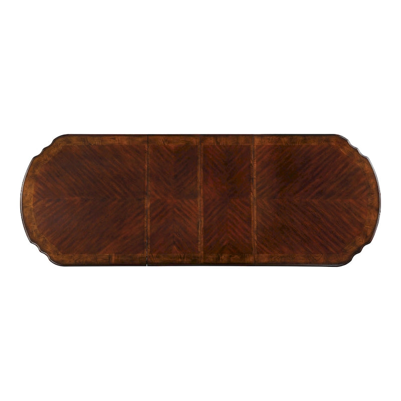 Ensemble de table à manger extensible 5 pièces Abeena traditionnel en bois massif de cerisier de Furniture of America