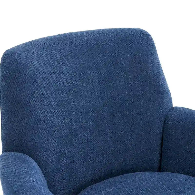 Fauteuil pivotant rond avec piètement en acier inoxydable