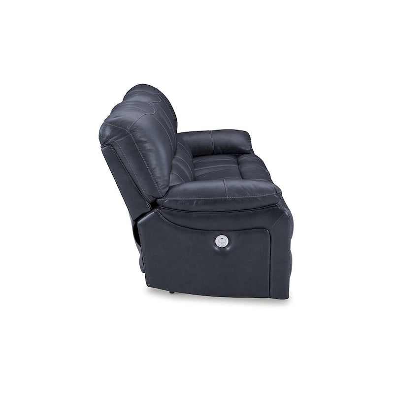 Canapé inclinable électrique bleu Signature Design by Ashley Leesworth - 88 cm (L) x 41 cm (P) x 41 cm (H)