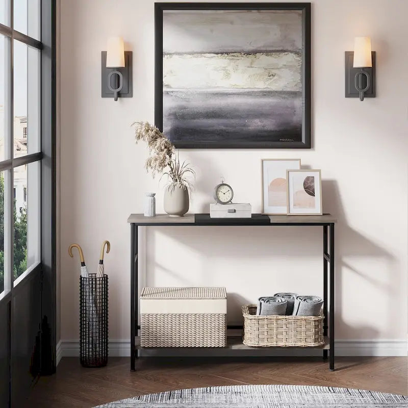 Table d'entrée à 2 niveaux