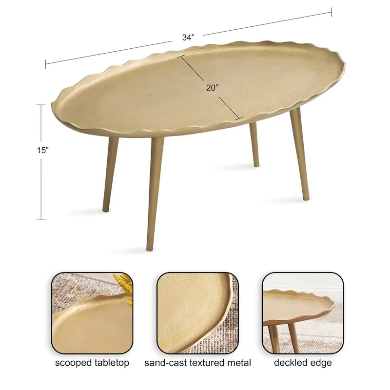 Table basse ovale Kate et Laurel Alessia