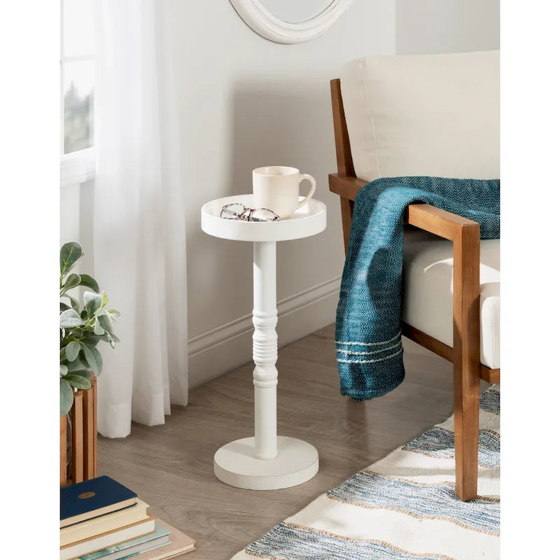 Table d'appoint piédestal Kate and Laurel Bellport - 10x10x22