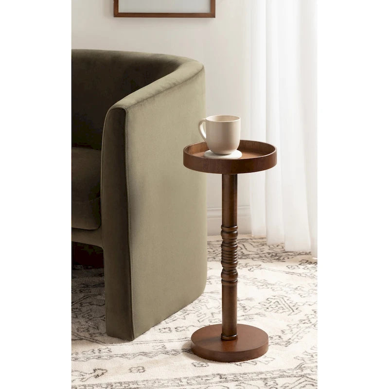 Table d'appoint piédestal Kate and Laurel Bellport - 10x10x22